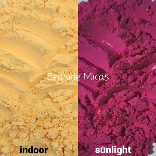 UV Sunlight Activated Orange Yellow to Red Purple