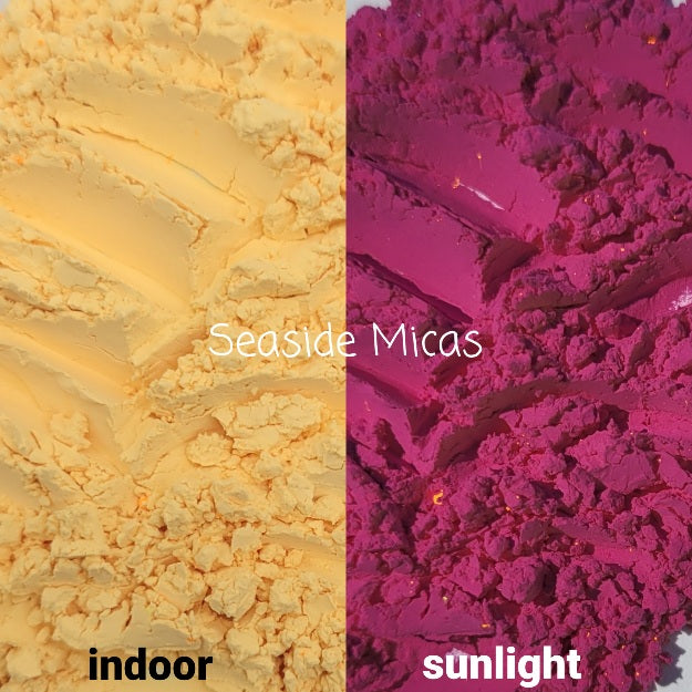 UV Sunlight Activated Orange Yellow to Red Purple