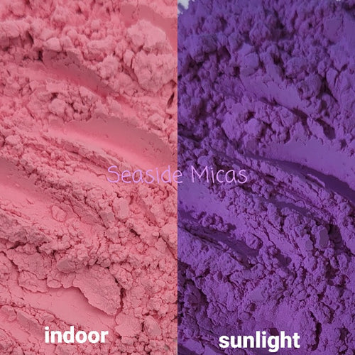 UV Sunlight Activated Pink to Purple