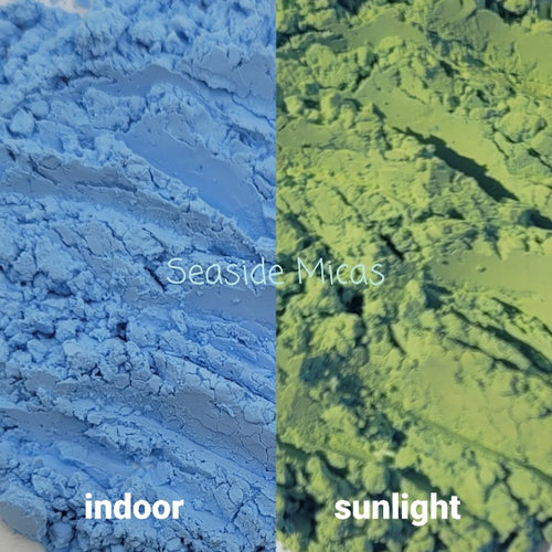 UV Sunlight Activated Baby Blue to Green