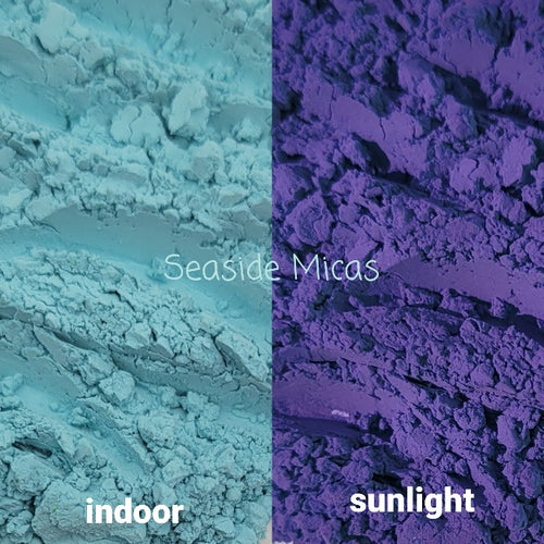 UV Sunlight Activated Light Blue to Dark Purple