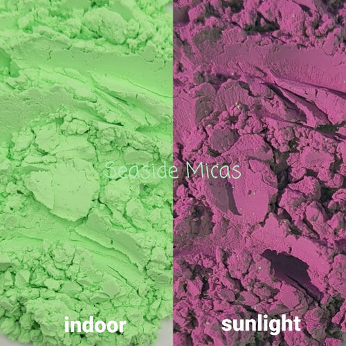 UV Sunlight Activated Green to Purple